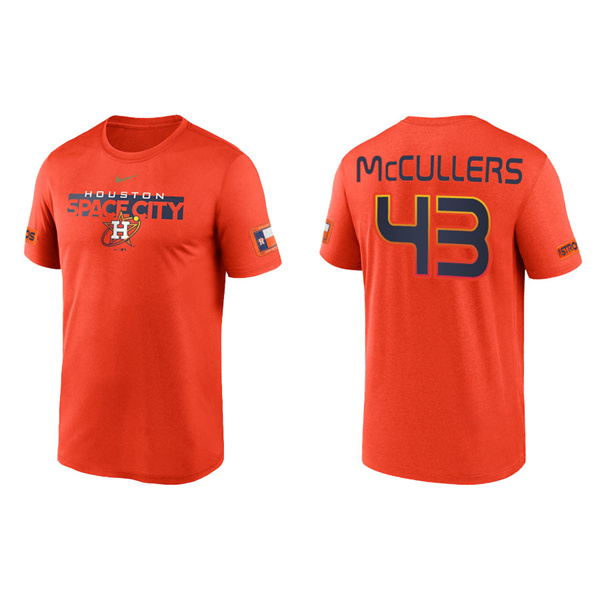 Men's Houston Astros Lance McCullers Orange 2022 City Connect Legend T-Shirt