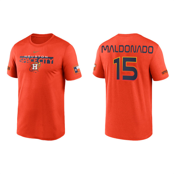 Men's Houston Astros Martin Maldonado Orange 2022 City Connect Legend T-Shirt
