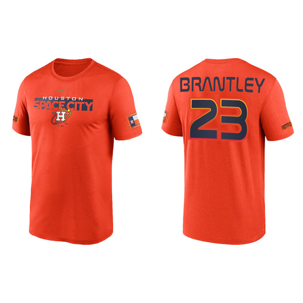 Men's Houston Astros Michael Brantley Orange 2022 City Connect Legend T-Shirt