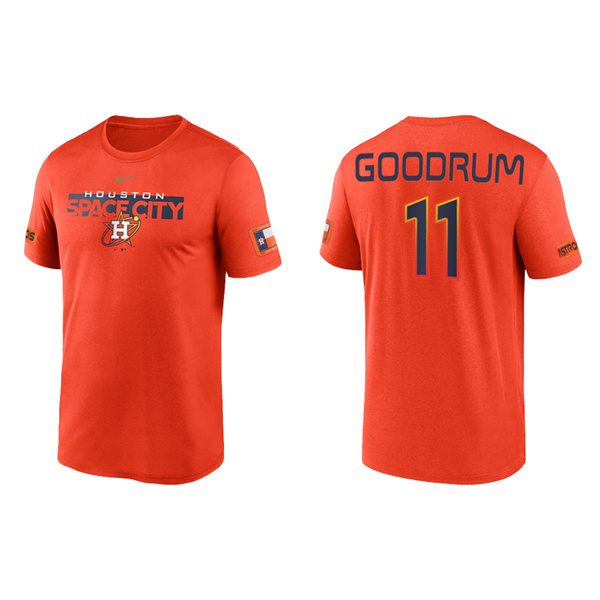 Men's Houston Astros Niko Goodrum Orange 2022 City Connect Legend T-Shirt