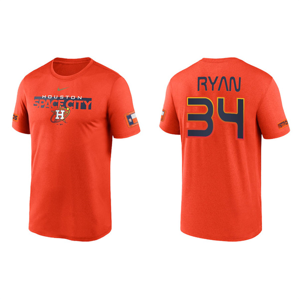 Men's Houston Astros Nolan Ryan Orange 2022 City Connect Legend T-Shirt