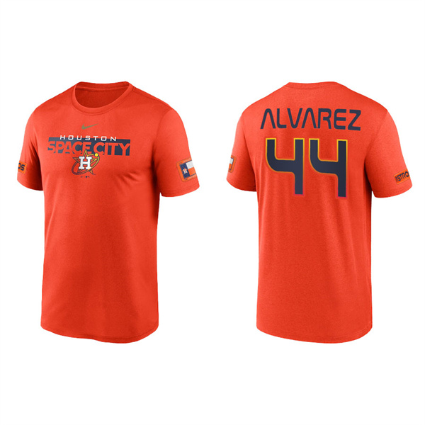 Men's Houston Astros Yordan Alvarez Orange 2022 City Connect Legend T-Shirt