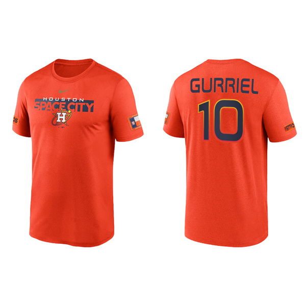 Men's Houston Astros Yuli Gurriel Orange 2022 City Connect Legend T-Shirt