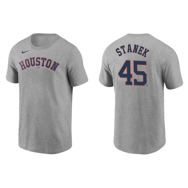 Ryne Stanek Men's Houston Astros Jose Altuve Nike Gray Name & Number T-Shirt