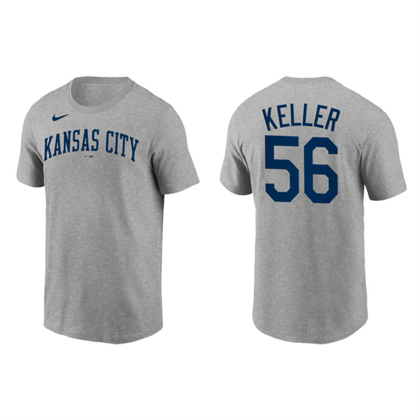 Brad Keller Men's Kansas City Royals Nike Gray Team Wordmark T-Shirt