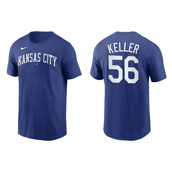 Brad Keller Men's Kansas City Royals Nike Royal Team Wordmark T-Shirt