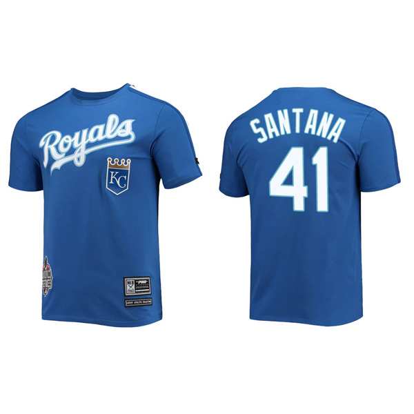 Carlos Santana Kansas City Royals Pro Standard Royal Taping T-Shirt