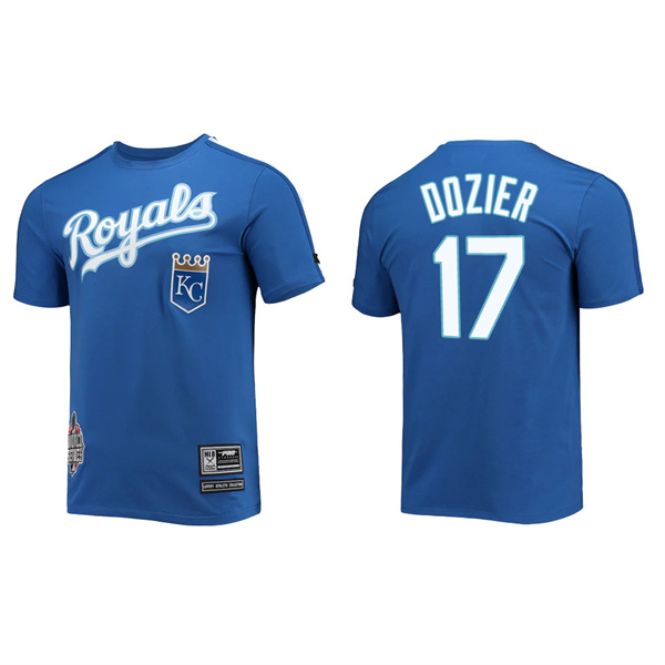 Hunter Dozier Kansas City Royals Pro Standard Royal Taping T-Shirt