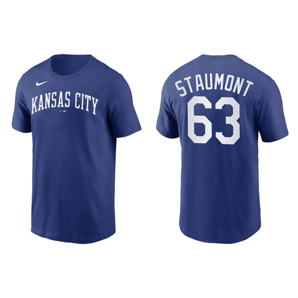 Josh Staumont Men's Kansas City Royals Nike Royal Team Wordmark T-Shirt