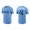 Men's Kansas City Royals Carlos Santana Light Blue 2022 City Connect T-Shirt