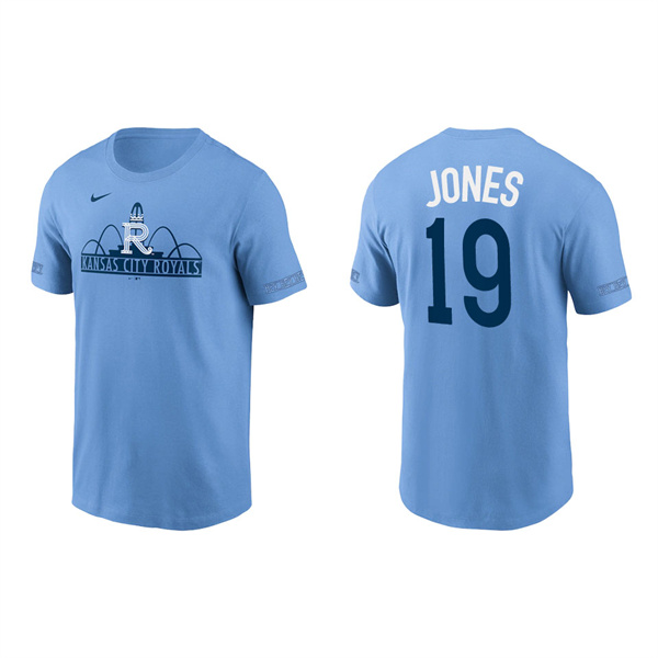 Men's Kansas City Royals JaCoby Jones Light Blue 2022 City Connect T-Shirt