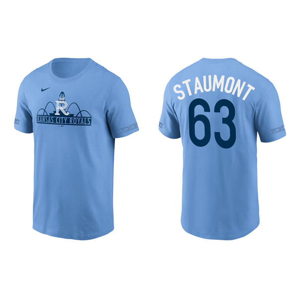 Men's Kansas City Royals Josh Staumont Light Blue 2022 City Connect T-Shirt