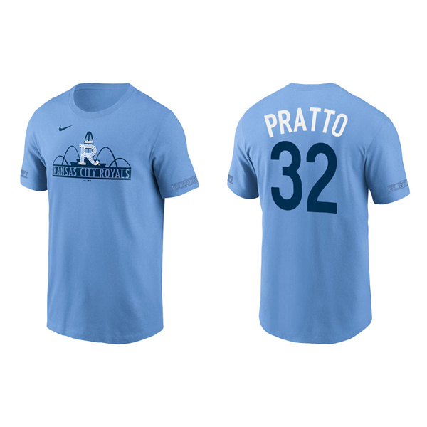 Men's Kansas City Royals Nick Pratto Light Blue 2022 City Connect T-Shirt