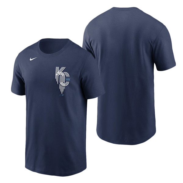 Men's Kansas City Royals Nike Navy 2022 City Connect Wordmark T-Shirt