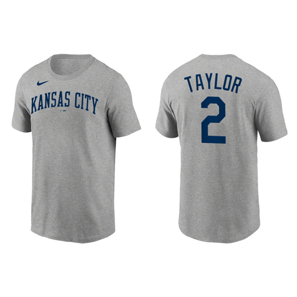 Michael A. Taylor Men's Kansas City Royals Nike Gray Team Wordmark T-Shirt