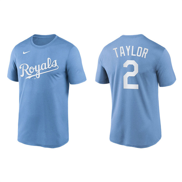 Michael A. Taylor Men's Kansas City Royals Nike Powder Blue Wordmark Legend T-Shirt