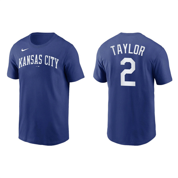 Michael A. Taylor Men's Kansas City Royals Nike Royal Team Wordmark T-Shirt
