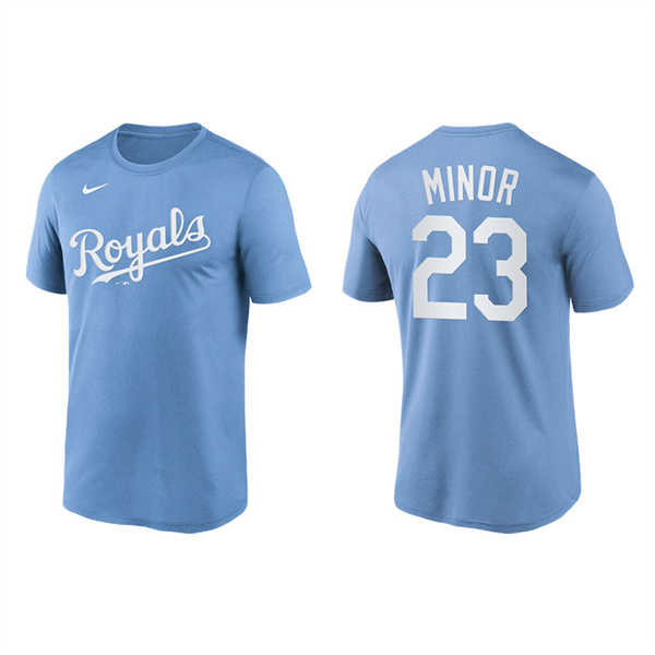 Mike Minor Men's Kansas City Royals Nike Powder Blue Wordmark Legend T-Shirt