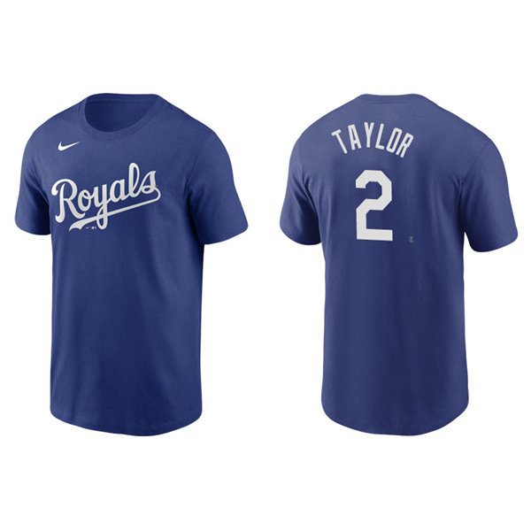 Men's Kansas City Royals Michael A. Taylor Royal Name & Number Nike T-Shirt