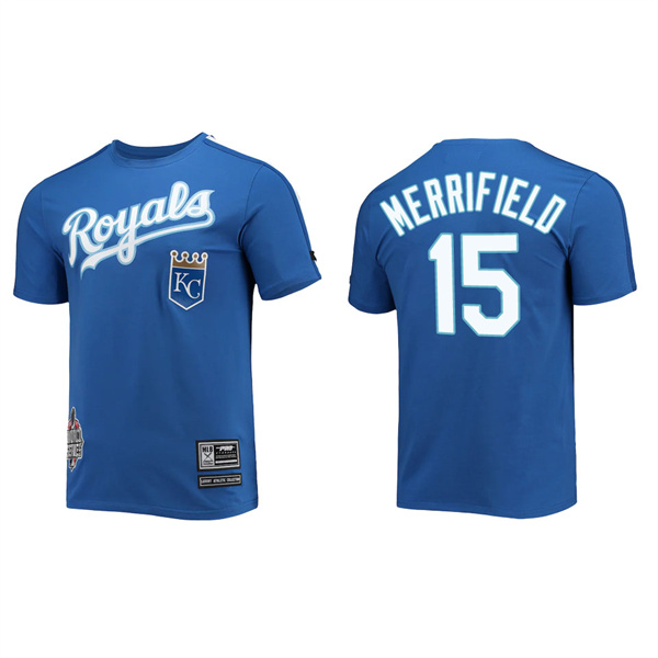 Whit Merrifield Kansas City Royals Pro Standard Royal Taping T-Shirt