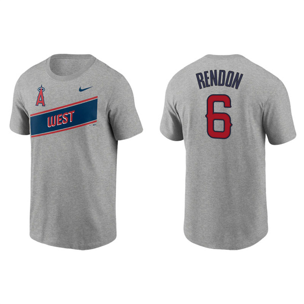 Men's Los Angeles Angels Anthony Rendon Gray 2021 Little League Classic Wordmark T-Shirt