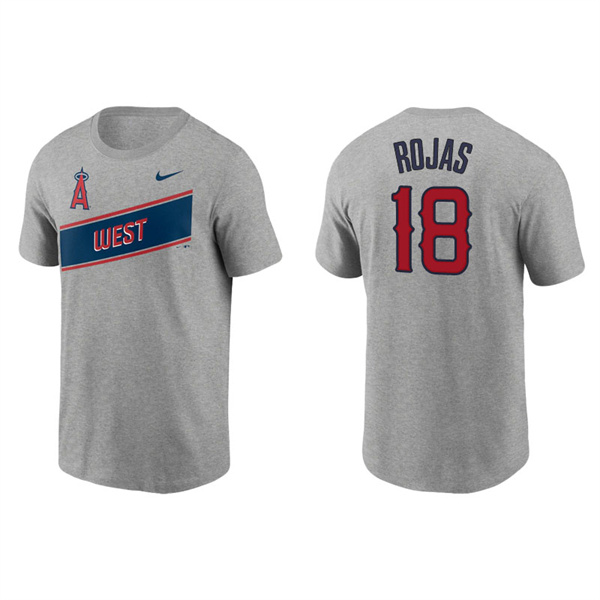 Men's Los Angeles Angels Jose Rojas Gray 2021 Little League Classic Wordmark T-Shirt