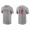 Men's Los Angeles Angels Jose Rojas Gray Name & Number Nike T-Shirt