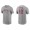 Men's Los Angeles Angels Justin Upton Gray Name & Number Nike T-Shirt