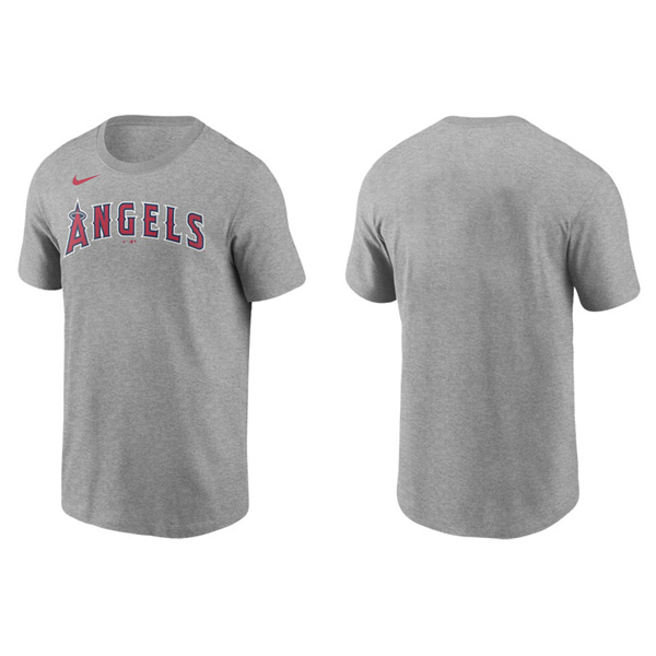 Men's Los Angeles Angels Gray Nike T-Shirt