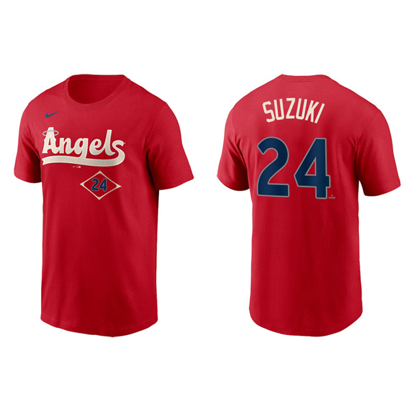 Kurt Suzuki Men's Angels Red 2022 City Connect T-Shirt