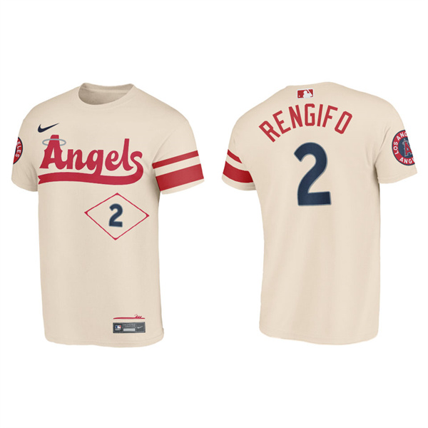 Luis Rengifo Angels Cream 2022 City Connect T-Shirt