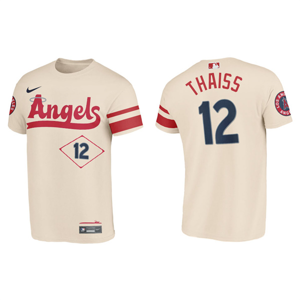 Matt Thaiss Angels Cream 2022 City Connect T-Shirt