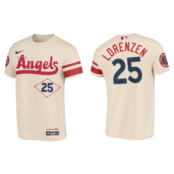 Michael Lorenzen Angels Cream 2022 City Connect T-Shirt
