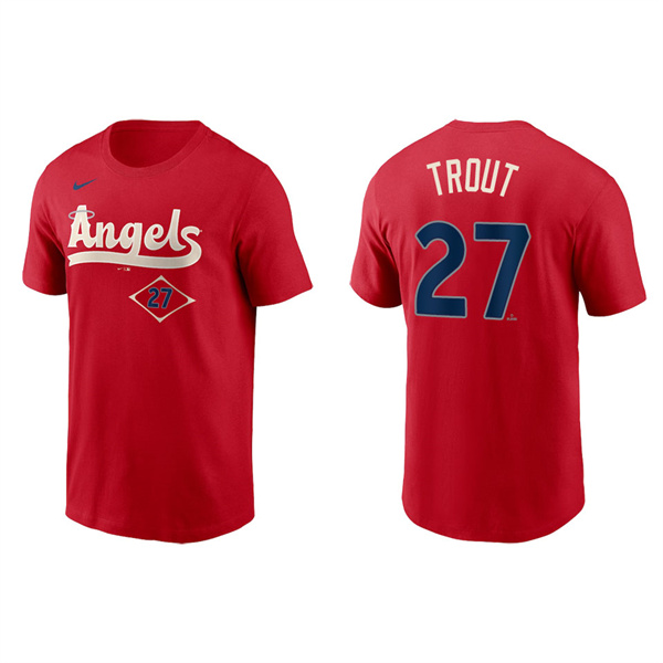 Mike Trout Men's Angels Red 2022 City Connect T-Shirt