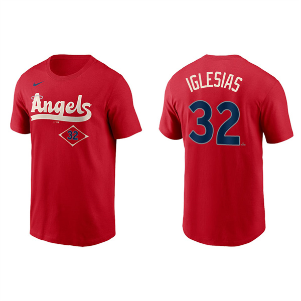 Raisel Iglesias Men's Angels Red 2022 City Connect T-Shirt
