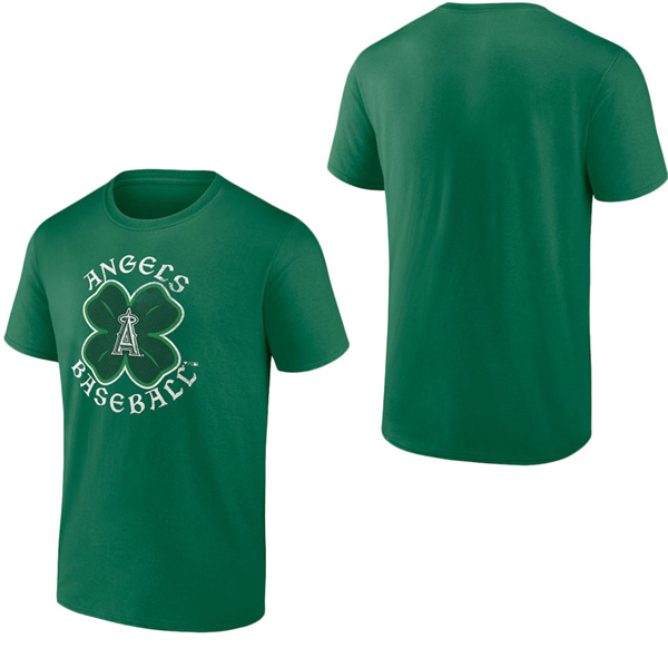 Men's Los Angeles Angels Fanatics Branded Kelly Green St. Patrick's Day Celtic T-Shirt