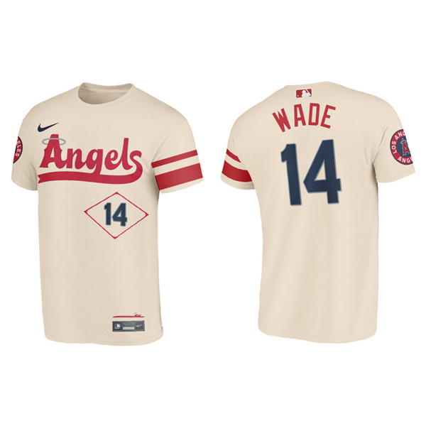 Tyler Wade Angels Cream 2022 City Connect T-Shirt