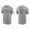Men's Los Angeles Angels Matt Duffy Gray Name & Number Nike T-Shirt