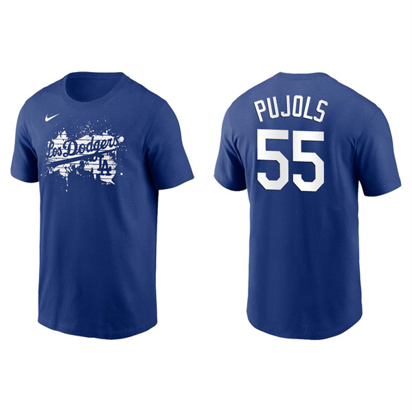 Men's Los Angeles Dodgers Albert Pujols Royal 2021 City Connect Graphic T-Shirt