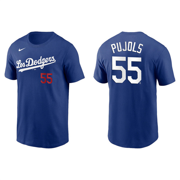 Men's Los Angeles Dodgers Albert Pujols Royal 2021 City Connect T-Shirt