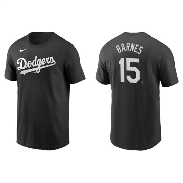Men's Los Angeles Dodgers Austin Barnes Black Name & Number Nike T-Shirt