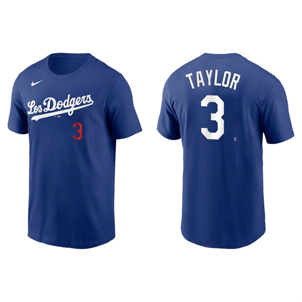 Men's Los Angeles Dodgers Chris Taylor Royal 2021 City Connect T-Shirt