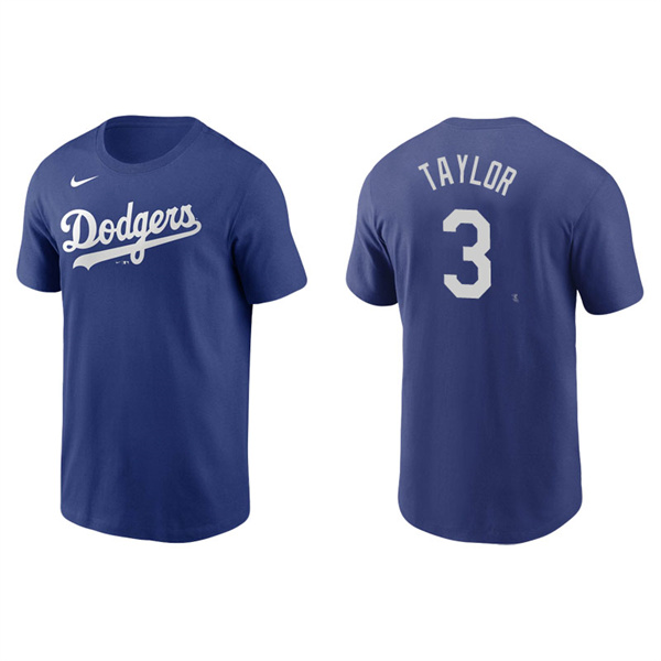 Men's Los Angeles Dodgers Chris Taylor Royal Name & Number Nike T-Shirt