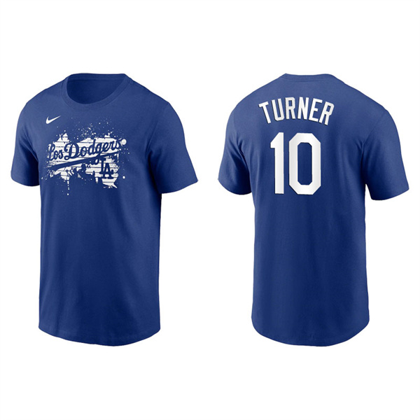 Men's Los Angeles Dodgers Justin Turner Royal 2021 City Connect Graphic T-Shirt