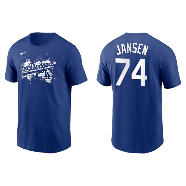 Men's Los Angeles Dodgers Kenley Jansen Royal 2021 City Connect Graphic T-Shirt