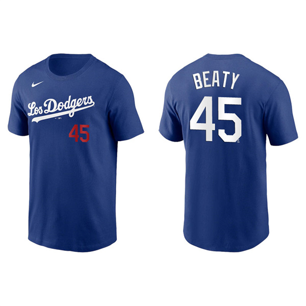 Men's Los Angeles Dodgers Matt Beaty Royal 2021 City Connect T-Shirt