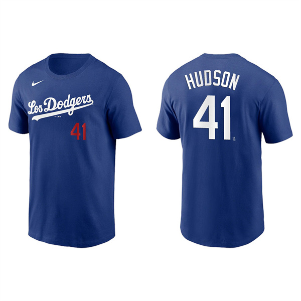 Men's Daniel Hudson Los Angeles Dodgers Royal 2021 City Connect T-Shirt