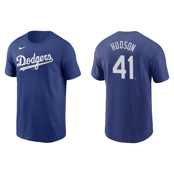 Men's Daniel Hudson Los Angeles Dodgers Royal Name & Number Nike T-Shirt
