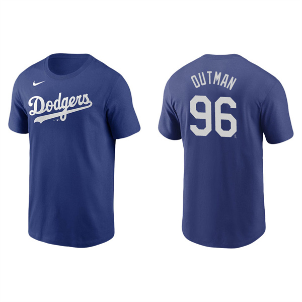 Men's James Outman Los Angeles Dodgers Royal Name & Number Nike T-Shirt