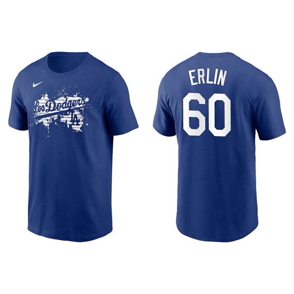 Men's Robbie Erlin Los Angeles Dodgers Royal 2021 City Connect Graphic T-Shirt